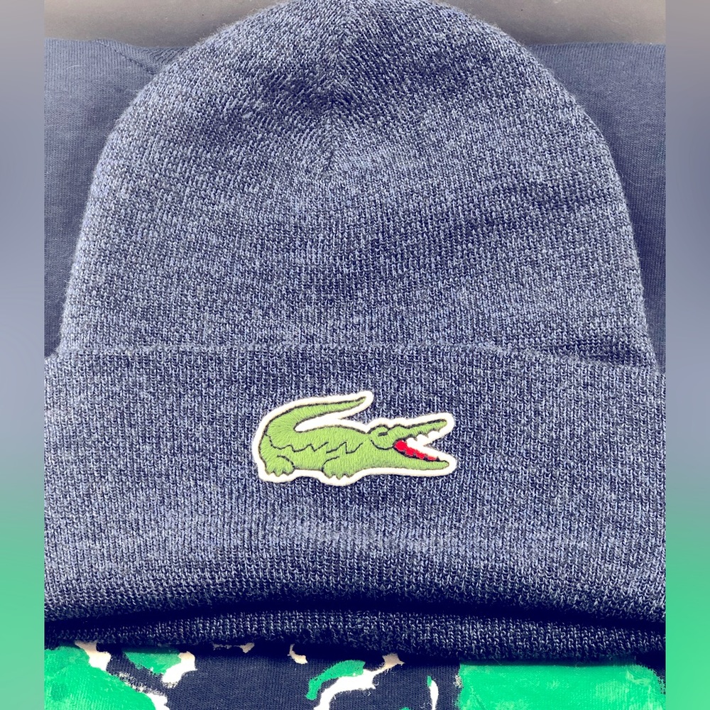 Mens Lacoste beanie
